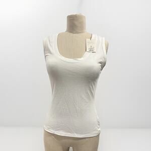 XS - Womens U-Neck Slim Fit Tank Top - A New Day - White